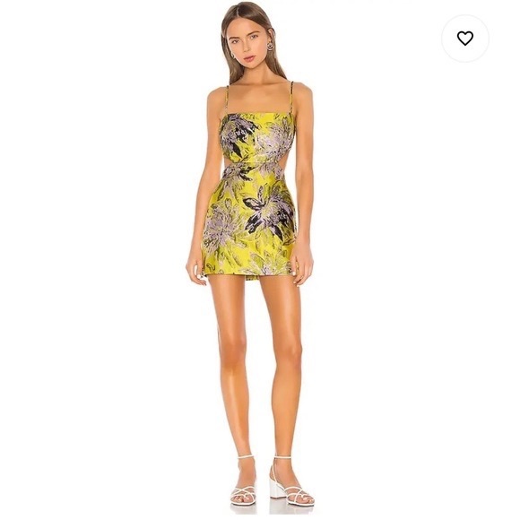 Camila Coelho Dresses & Skirts - Sukie Cutout Dress in Yellow Floral by Camila Coelho